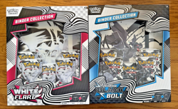 Pokemon TCG: Black Bolt & White Flare Binder Collection Bundle Set of 2! Sealed! - Image 1