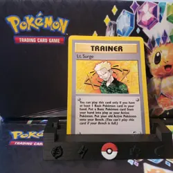 Lt. Surges Trainer Card Gym Heroes Set 101/132 Rare Pokemon Card TCG - Image 1