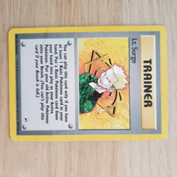 Lt. Surges Trainer Card Gym Heroes Set 101/132 Rare Pokemon Card TCG - Image 3