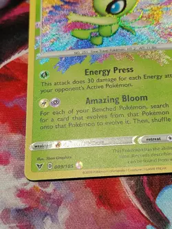 Celebi 009/185 Pokemon TCG 2020 Amazing Rare Holo Card Vivid Voltage, - Image 5