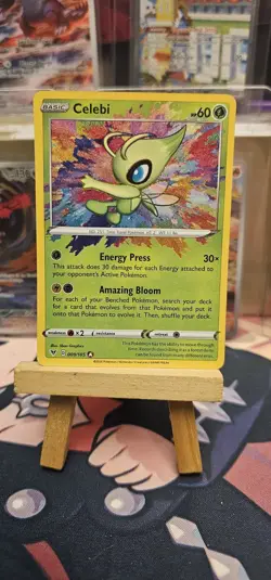 Celebi Amazing Rare Pokemon TCG Card 009/185 Vivid Voltage NM Condition - Image 1