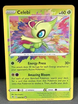 Pokemon TCG Celebi Vivid Voltage Holo Card 009/185 Amazing Rare Nm English - Image 1