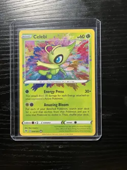 Pokemon TCG Celebi Vivid Voltage Holo Card 009/185 Amazing Rare, Near Mint - Image 1