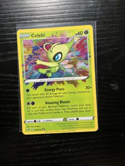 Pokemon TCG Celebi Vivid Voltage Holo Card 009/185 Amazing Rare, Near Mint - Image 3