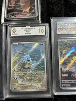 4 x Slab Bundle Pokemon TCG 151 squirtle pikachu charmander ivysaur 10 not psa - Image 5