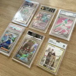Pokemon Graded Card Slab Bundle x6 PSA CGC AGS PCG Grades 8 8.5 9 10 - Image 2