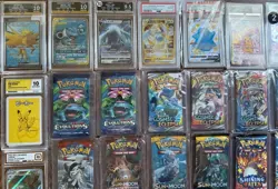 Pokemon TCG Slab, Sealed And Singles Bundle Lot PSA ACE Graded - Image 5