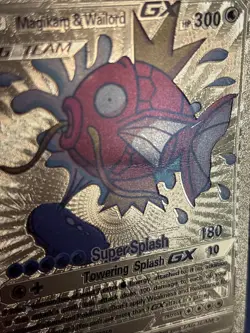 Magikarp & Wailord GX 161/181 TAG TEAM - Pokemon Gold Foil Ultra Rare Fan Card - Image 4