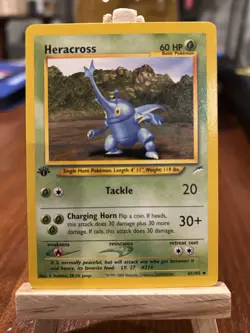 NM/Mint 1st Edition Heracross 41/105 Neo Destiny Pokemon Card ⭐⭐⭐ - Image 1