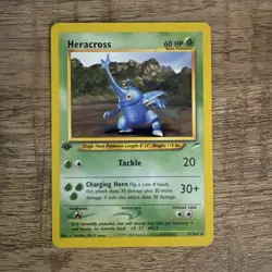 Pokemon Card - Heracross 1st Edition Neo Destiny 41/105 Uncommon MINT Condition - Image 1