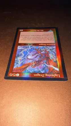 Lightning Dragon Pre-R By elease Foil NM Hear the Echo, feel the burn Mtg Urzas - Image 2