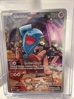 Team Rocket's Wobbuffet 203 Sv: Scarlet & Violet Promo Cards Holo - Image 1