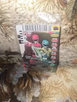 SDCC 2013 Power Rangers Red Green Mighty Morphin Action Card Game Promo P-189 - Image 1