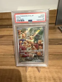 PSA 10 Eevee 078/066 SV5a Crimson Haze Art Rare Japanese Pokemon Card GEM MINT - Image 2