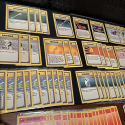 Massive Base Set Pokemon Trainer + Energy Lot 250+ Cards Vintage 1999 WOTC - Image 4
