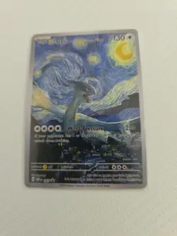 Pokemon Lugia Starry Night Van Gogh Beautiful Moon FAN ART - Image 1