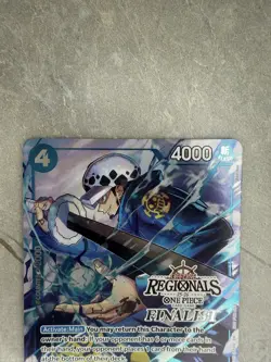 One Piece Tcg Trafalgar Law Op07-047 Regionals 2025 finalist stamped nm - Image 4