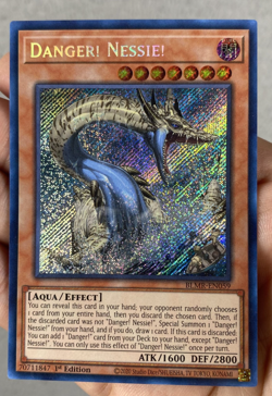 Yu-Gi-Oh! TCG Danger! Nessie! BLMR-EN059 Secret Rare 1st Edition Near Mint - Image 1