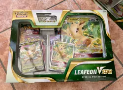 Pokemon TCG Leafeon Vstar Special Collection Box Sealed - Image 1
