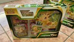 Pokemon TCG Leafeon Vstar Special Collection Box Sealed - Image 3