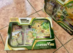 Pokemon TCG Leafeon Vstar Special Collection Box Sealed - Image 4