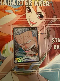 One Piece Paramount War Smoker Alt Art Manga Head Leader CARD English OP02-093 - Image 1