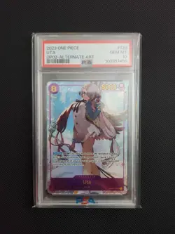 One Piece - Uta Secret Rare Alt Art OP02 -120 Paramount War English PSA 10 - Image 3
