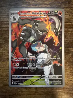 Team Rocket's Houndoom SV10: Destined Rivals 191/182 Illustration Rare Pokemon - Image 1