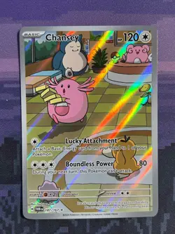 Chansey 187/167 Pokemon Twilight Masquerade Illustration Rare Near Mint Card NM1 - Image 1