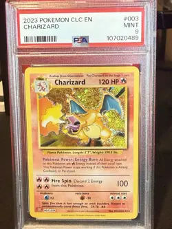 Pokemon Charizard 003/034 Trading Card Game Classic Holo PSA 9 - Image 1