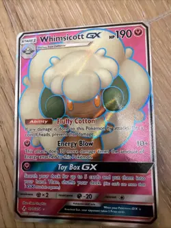 Pokemon TCG Whimsicott GX Holo Ultra Rare Card Unbroken Bonds 140/214 - Image 1