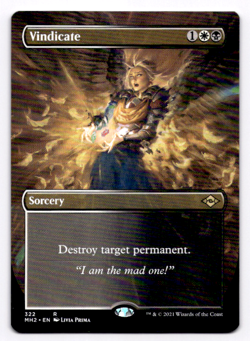 Vindicate (Borderless) Modern Horizons 2 - MTG NM 322 - Image 1