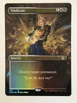 Vindicate (Borderless) Modern Horizons 2 Foil MTG NM - Image 1