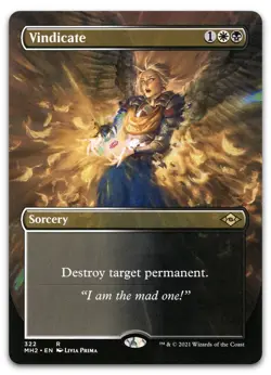Vindicate (Borderless) #322 (NM) Modern Horizons 2 MH2 Magic MTG - Image 1