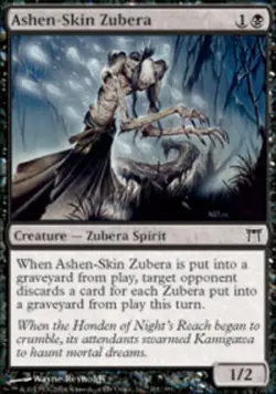 Ashen-Skin Zubera - Foil ~ Lightly Played Champions of Kamigawa MTG Magic Ultima - Image 1