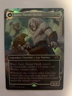 Ajani, Nacatl Pariah (Borderless) (Textured Foil) Modern Horizons 3 Foil - Image 2