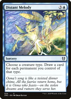 1x Distant Melody NM Eng MTG - ZNR Commander - Image 1