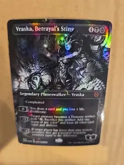 Vraska, Betrayal's Sting (Borderless) (Step-and-Compleat Foil) Phyrexia: All... - Image 3