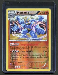 Machamp 49/101 Holo Rare 2013 Plasma Blast LP Pokemon Card - Image 1