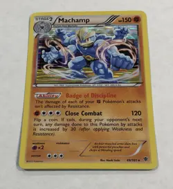 Pokemon MACHAMP Card 49/101 Holo Rare Plasma Blast LP Unlimited Light Play - Image 2