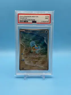2023 POKEMON MEW EN-151 ILLUSTRATION RARE #170 SQUIRTLE PSA 9 - Image 1