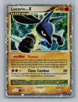 Pokemon Diamond and Pearl Promo Lucario LV.X #DP12 11775 - Image 1