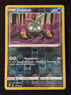 Trubbish 117/192 - Swsh02: Rebel Clash Reverse Holo LP Pokemon TCG - Image 1