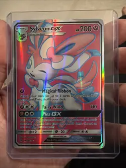 Pokemon TCG Sylveon GX Full Art Guardians Rising Holo Card 140/145 - Image 1