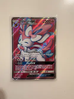 Pokemon TCG Sylveon GX Guardians Rising Holo Full Art Ultra Rare Card 140/145 - Image 1