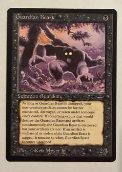 Magic the Gathering Arabian Nights Guardian Beast MTG LP - Image 1