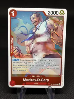 Monkey.D.Garp OP13-016 Foil One Piece Carrying On His Will Foil NM/M - Image 1