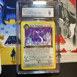 CGC 9 Mint Dark Dragonair 33/82 - Team Rocket - 1st Edition 2000 US Seller!!! - Image 1