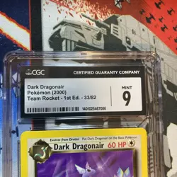 CGC 9 Mint Dark Dragonair 33/82 - Team Rocket - 1st Edition 2000 US Seller!!! - Image 5