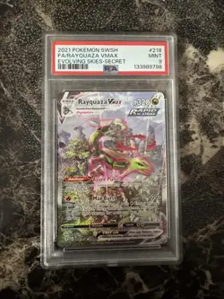 Pokemon Rayquaza VMAX Evolving Skies Alternative Art 218/203 PSA 9 - Image 1